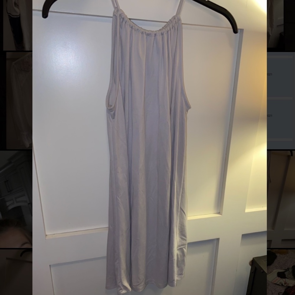 Urban Outfitters White/Gray Slight Ombré Dress
